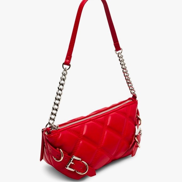 Steve Madden Bcandi Elongated Shoulder Bag Red - Picture 2 of 6